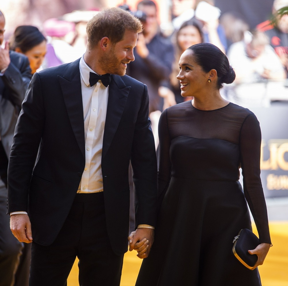 The Duke and Duchess of Sussex is at The Lion King Premiere