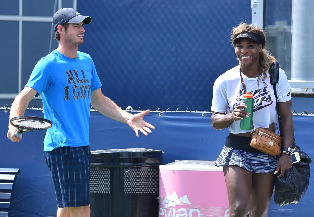 Serena Williams (USA) and Andy Murray (G..........