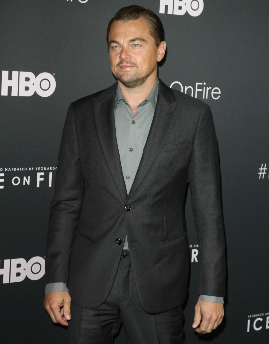 Leonardo DiCaprio attends The HBO Documentary "Ice on Fire"in Los Angeles