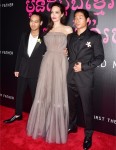Angelina Jolie, Maddox Jolie-Pitt, Pax Jolie-Pitt at the First They Killed My Father New York premiere at The DGA Theater