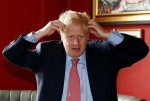 Boris Johnson meets JD Wetherspoon chairman Tim Martin at Wetherspoons Metropolitan Bar in London