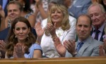 Catherine, Duchess of Cambridge, and Prince William, Duke of Cambridge, watch the Wimbledon Men's Singles Final on Centre Court.London, United Kingdom - Sunday July 14th, 2019.