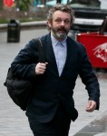 Michael Sheen seen arriving at Global studios