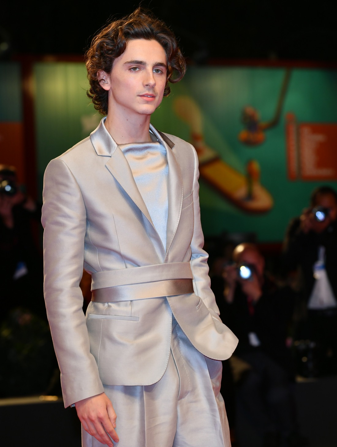 Timothee Chalamet during the red carpet of film ' The King ' at the 67th Venice Film Festival, Venice, ITALY-02-09-2019