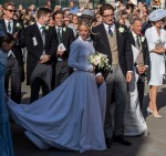 Ellie Goulding and Caspar Jopling are joined by celebs as they leave York Minster after their wedding