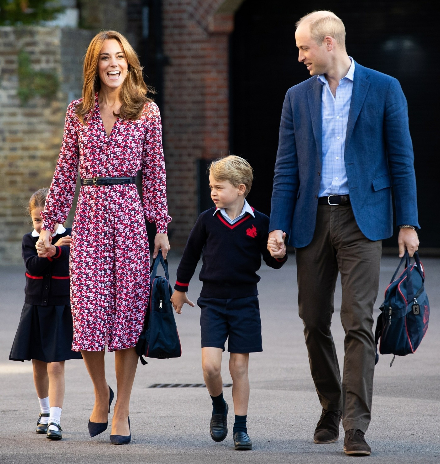 Princess Charlotte is spotted on her first day of School in London!