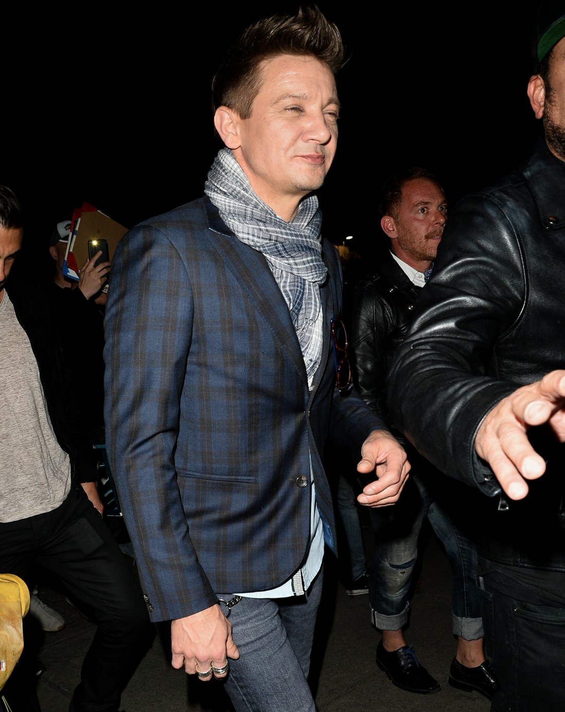 Jeremy Renner Leaves The Opening of Sugar Taco in west Hollywood