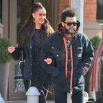 Bella Hadid and The Weeknd are arm in arm as they head to their waiting SUV
