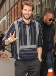 Liam Hemsworth arrives at AOL Build for press day