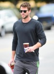 Liam Hemsworth stops by Alfred Coffee for his Monday caffeine fix