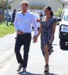 The Duke and Duchess of Sussex Prince Harry and Meghan seen arriving at a Nyanga township
