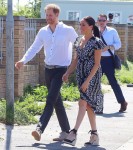 Harry and Meghan touched down in Cape Town this morning after an overnight BA flight from London