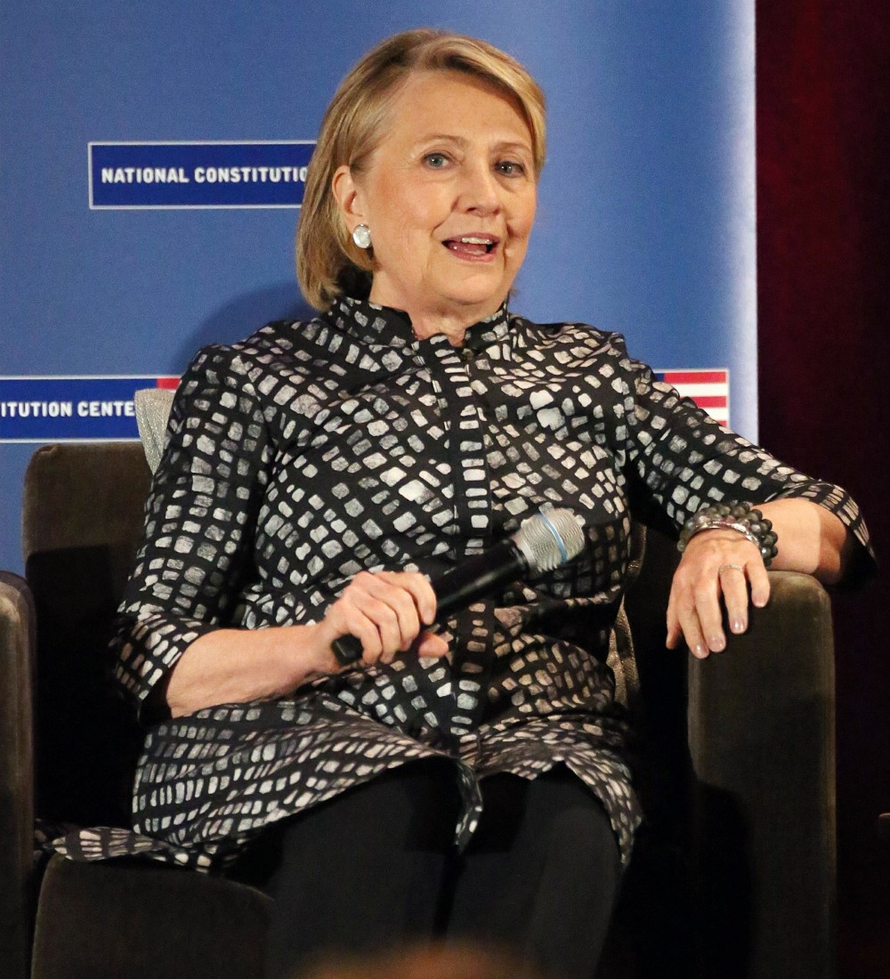 Hillary and Chelsea Clinton discuss their new book at the National Constitution Center in Philadelphia