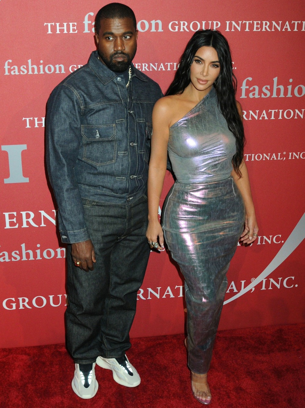 Kim Kardashian West and Kanye West attend the 2019 FGI Night Of Stars Gala