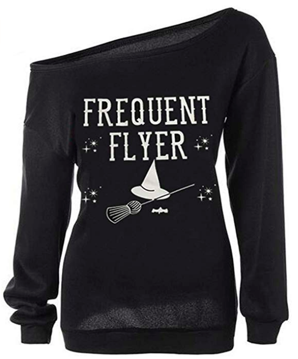 Frequent Flyer witch sweatshirt