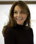 Britain's Kate, The Duchess of Cambridge smiles during a visit to The Natural History Museum in London, Wednesday, Oct. 9, 2019. The Duchess of Cambridge, Patron of the Museum, visited the Natural History Museum's Angela Marmont Centre for UK Biodiversity