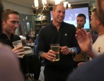 The Duke Of Cambridge Meets Football Fans As Part Of The Heads Up Campaign