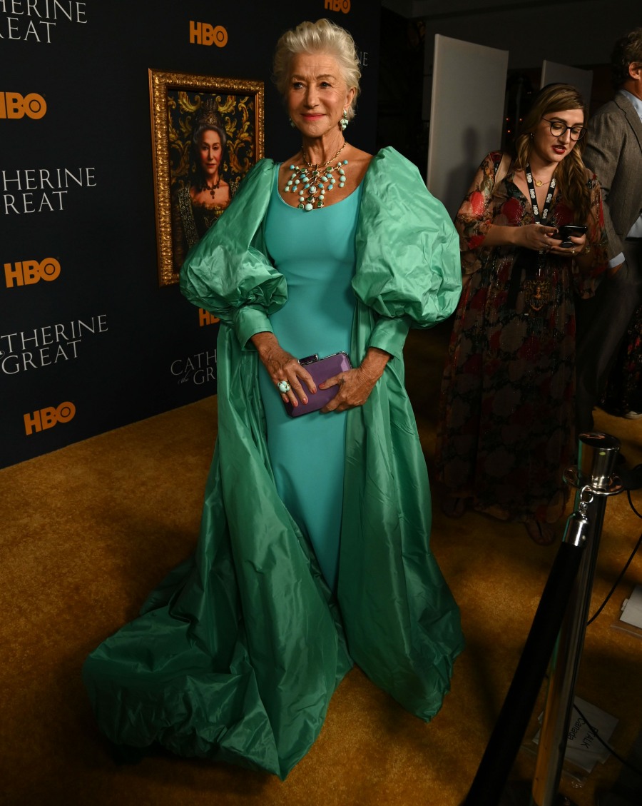 Helen Mirren attends the Los Angeles Premiere Of The New HBO Limited Series "Catherine The Great" at The Billy Wilder Theater at the Hammer Museum on October 17, 2019 in Los Angeles, California Â© J Graylock/jpistudios.com