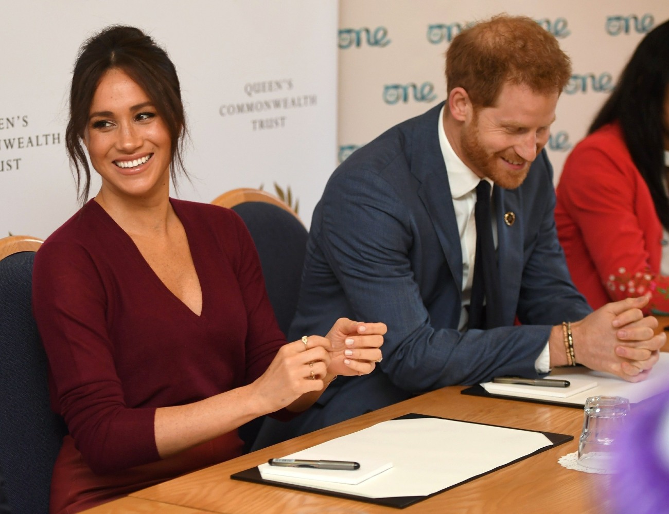 Meghan Markle, Duchess of Sussex, and Prince Harry, Duke of Sussex, attend a roundtable discussion on gender equality!