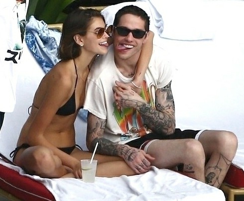 Pete Davidson and Kaia Gerber makeout while vacationing together