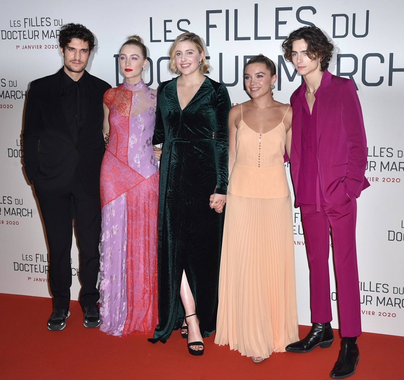 Celebs attend the Premiere of the film "The girls of Dr. March" in Paris
