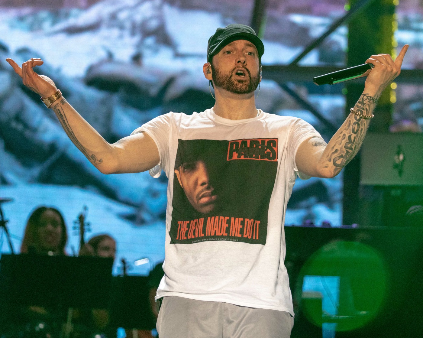 EMINEM (MARSHALL MATHERS) during Bonnaroo Music Festival 2018 in Manchester, Tennessee (Credit Image: © Daniel DeSlover via ZUMA Wire)