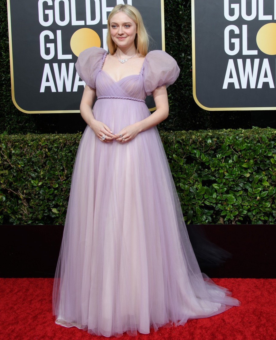 Dakota Fanning arrives at the 77th Annual Golden Globe Awards at the Beverly Hilton in Beverly Hills, CA on Sunday, January 5, 2020.