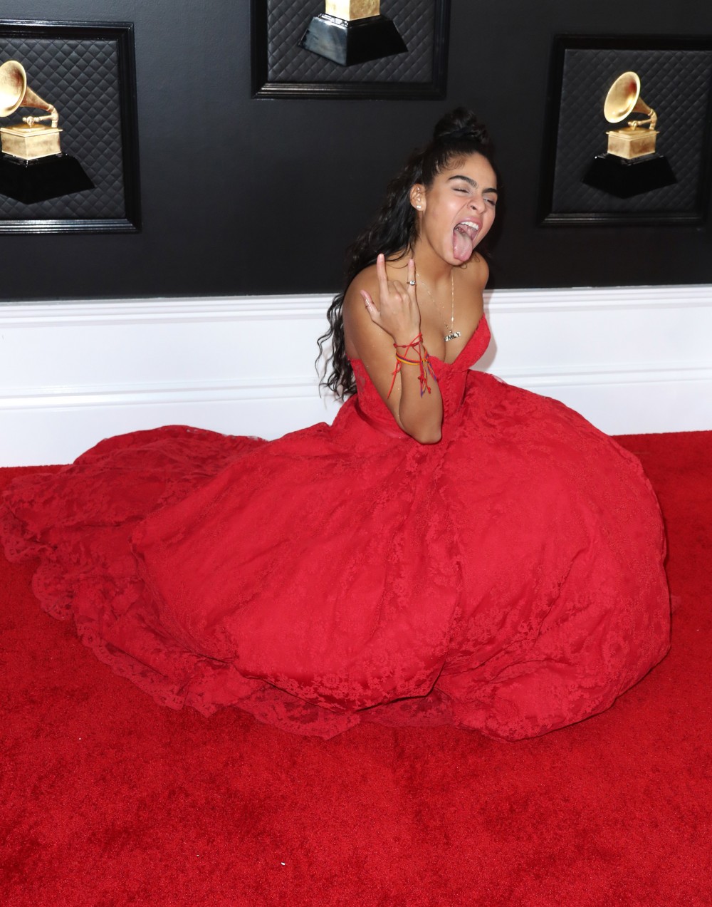 Jessie Reyez arrives at the 62nd Annual GRAMMY Awards held at Staples Center on January 26, 2020 in Los Angeles, California, United States.