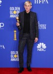 Comedian Ellen DeGeneres wearing Celine poses in the press room at the 77th Annual Golden Globe Awards held at The Beverly Hilton Hotel on January 5, 2020 in Beverly Hills, Los Angeles, California, United States.