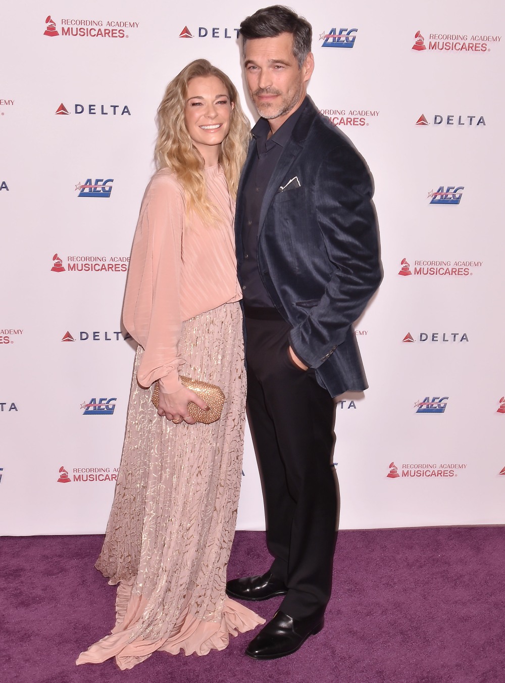 LeAnn Rimes, Eddie Cibrian at the 2020 MusiCares Person Of The Year Honoring Aerosmith at West Hall At Los Angeles Convention Center
