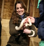 Catherine, Duchess of Cambridge visits The Ark Open Farm to meet local families