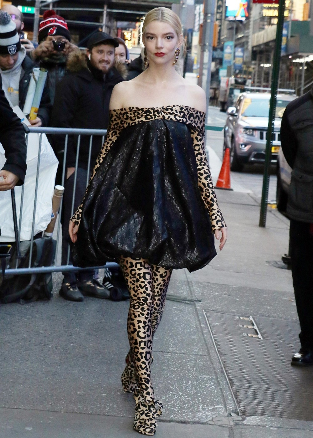 Anya Taylor-Joy takes a step on the wild side at Good Morning America in NYC!