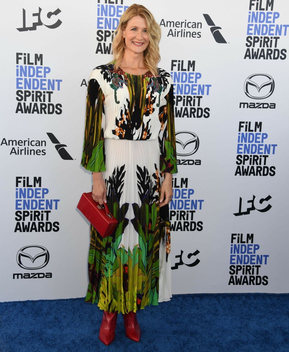 Laura Dern arrives at the 2020 Film Independent Spirit Awards, held on the beach in Santa Monica, Ca...
