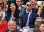 Lauren Sanchez and Jeff Bezos watch the Wimbledon Men's Singles Final on Centre Court.London, United Kingdom - Sunday July 14th, 2019.