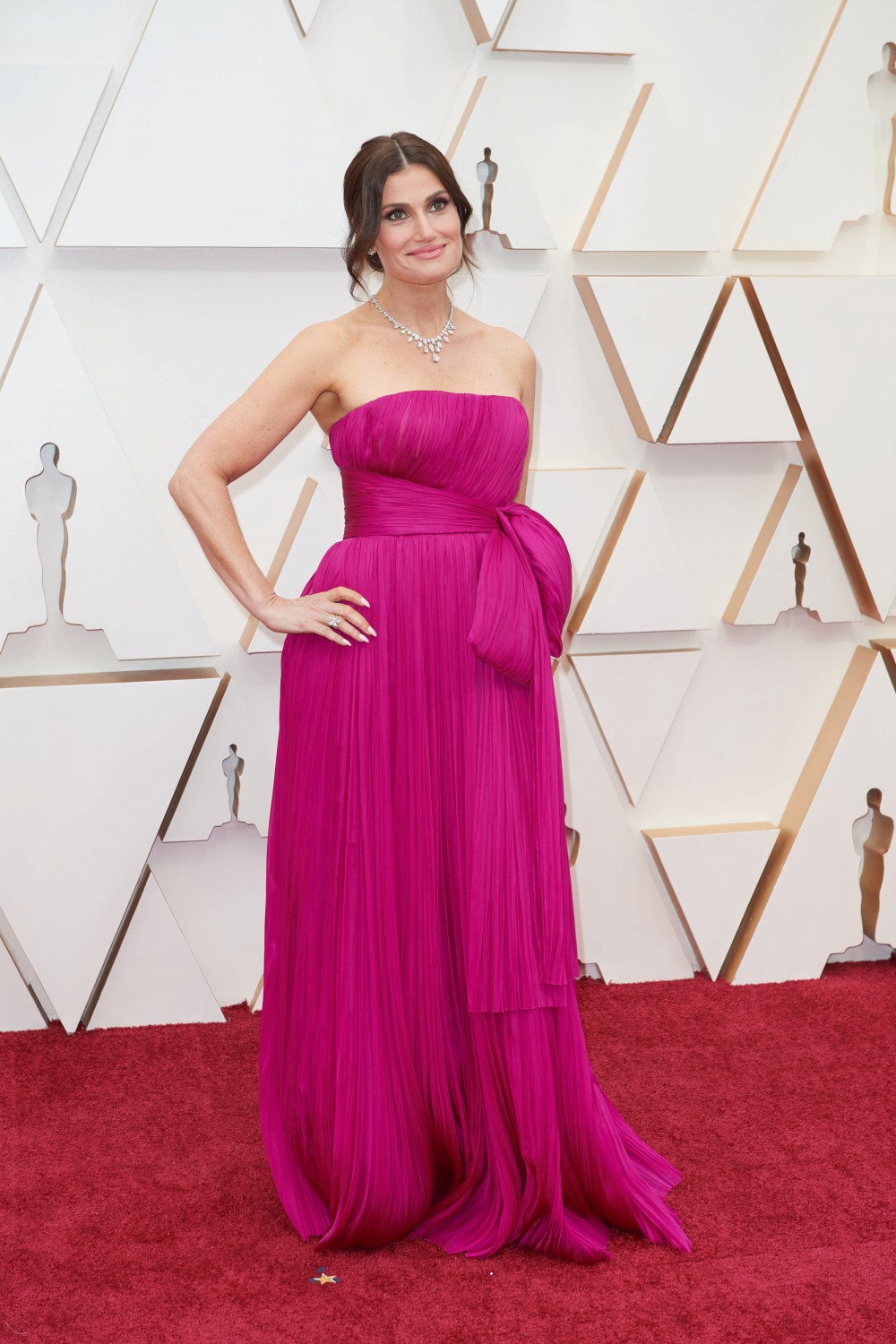 Idina Menzel arrives on the red carpet of The 92nd Oscars¬Æ at the Dolby¬Æ Theatre in Hollywood,...