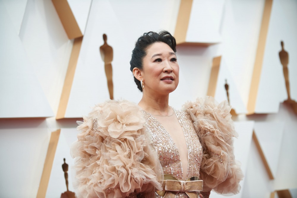 Sandra Oh arrives on the red carpet of The 92nd Oscars¬Æ at the Dolby¬Æ Theatre in Hollywood, CA...