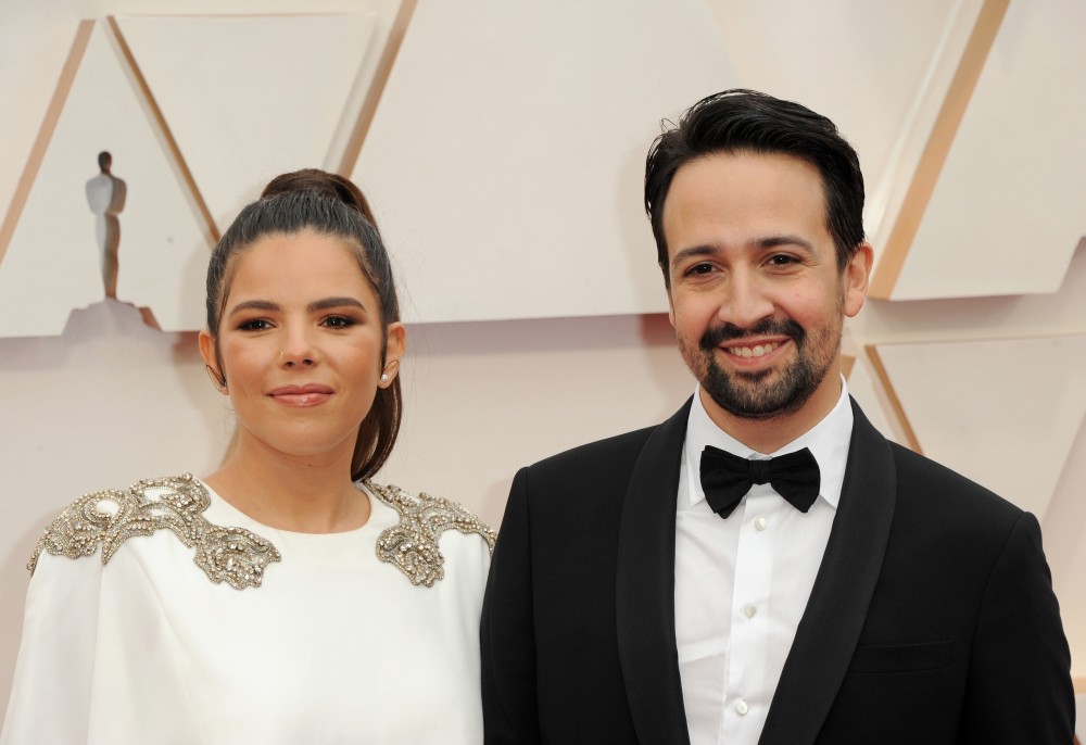 Vanessa Nada and Lin-Manuel Miranda at the 92nd Academy Awards held at the Dolby Theatre in Hollywood, USA on February 9, 2020.