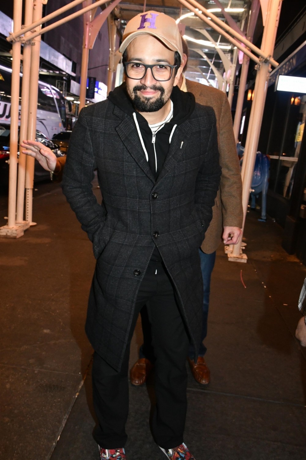 Lin Manuel Miranda is seen at the Booth Theater for the final performance of his show, "Freestyle Love Supreme''