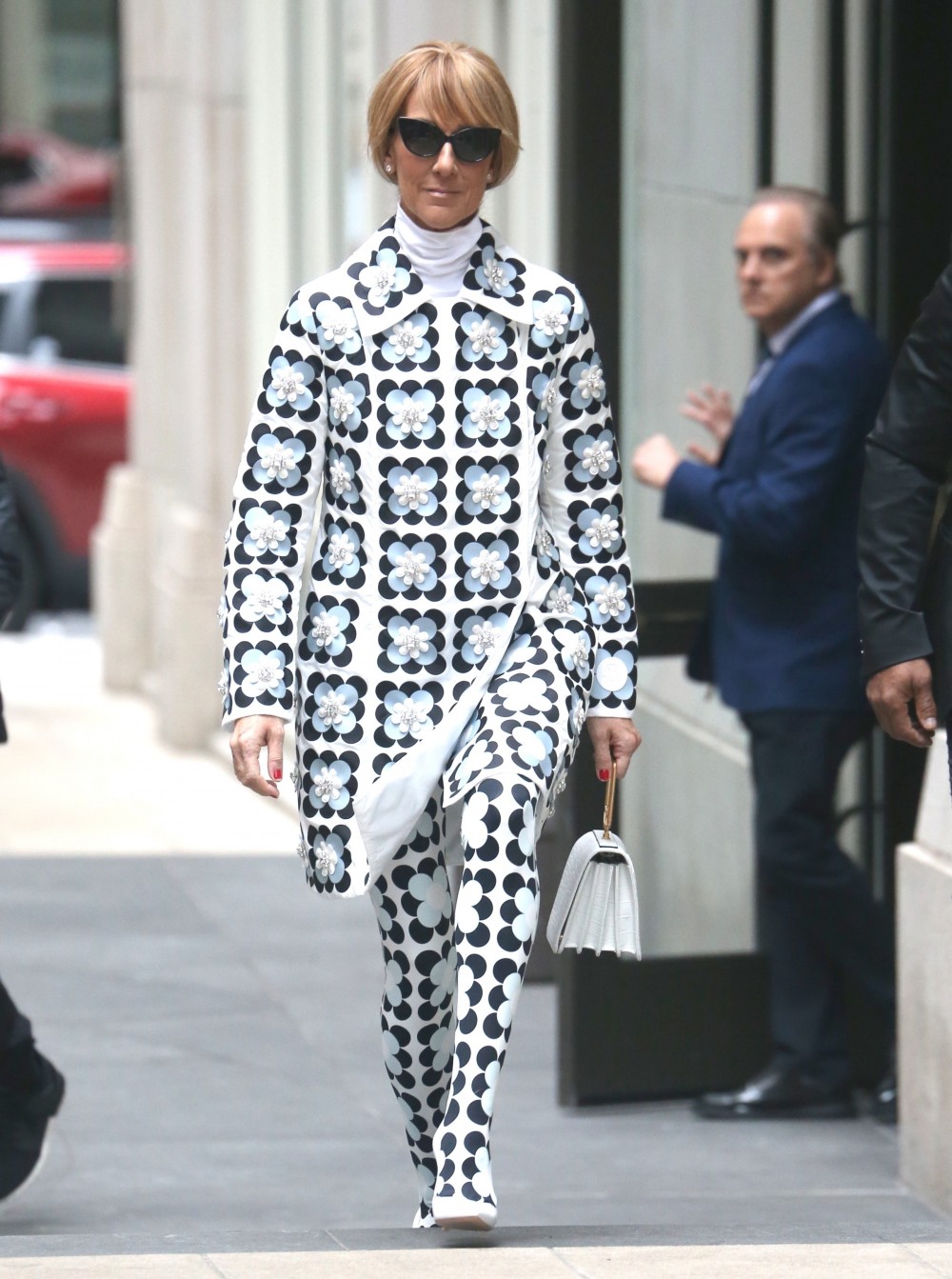 Celine Dion makes the sidewalk her runway with latest look!