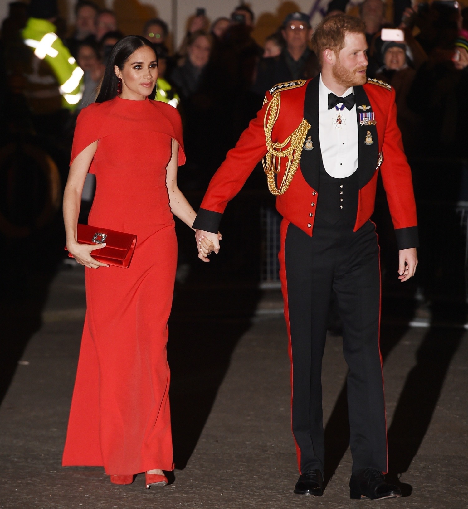 Prince Harry, The Duke of Sussex and Meghan, Duchess of Sussex arrives at The Mountbatten Festival of Music