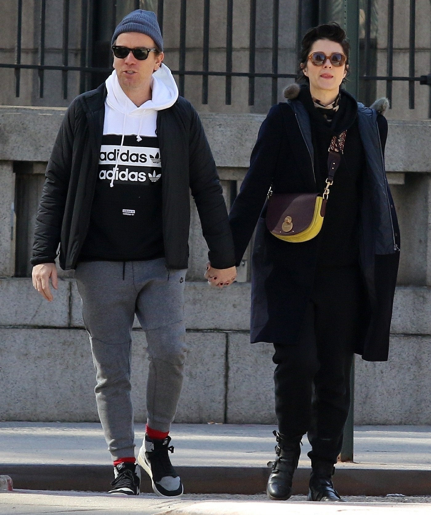 Ewan McGregor and Mary Elizabeth Winstead share some PDA moments on a romantic day out amid "Coronavirus" outbreak in NYC