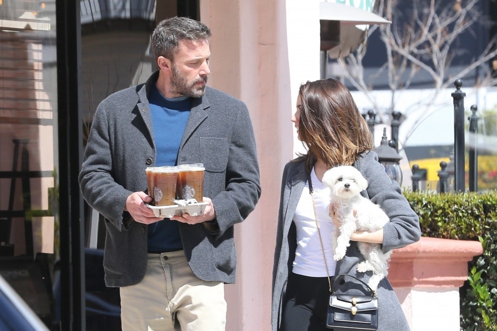 New couple Ben Affleck and Ana de Armas look happy while on a coffee run