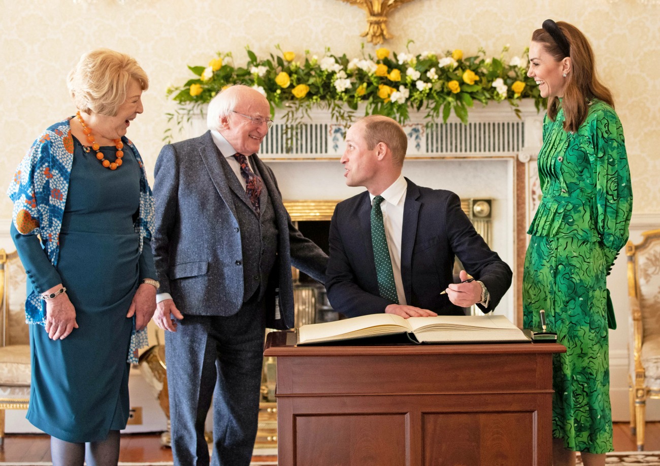 Prince William, Duchess Catherine, Meeting with Michael Higgins during the official visit to Ireland