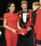 The Duke and Duchess of Sussex arrive at the Albert Hall for the Mountbatten Festival of Music this evening 7 - March - 2020