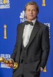 Brad Pitt poses in the press room of the 77th Annual Golden Globe Awards, Golden Globes, at Hotel Beverly Hilton in Beverly Hills, Los Angeles, USA, on 05 January 2020. | usage worldwide
