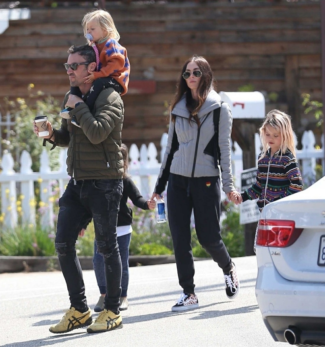 Megan Fox and Brian Austin Green are seen with their kids at the farmers market and target