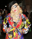 Madonna steps out to promote her new album in New York