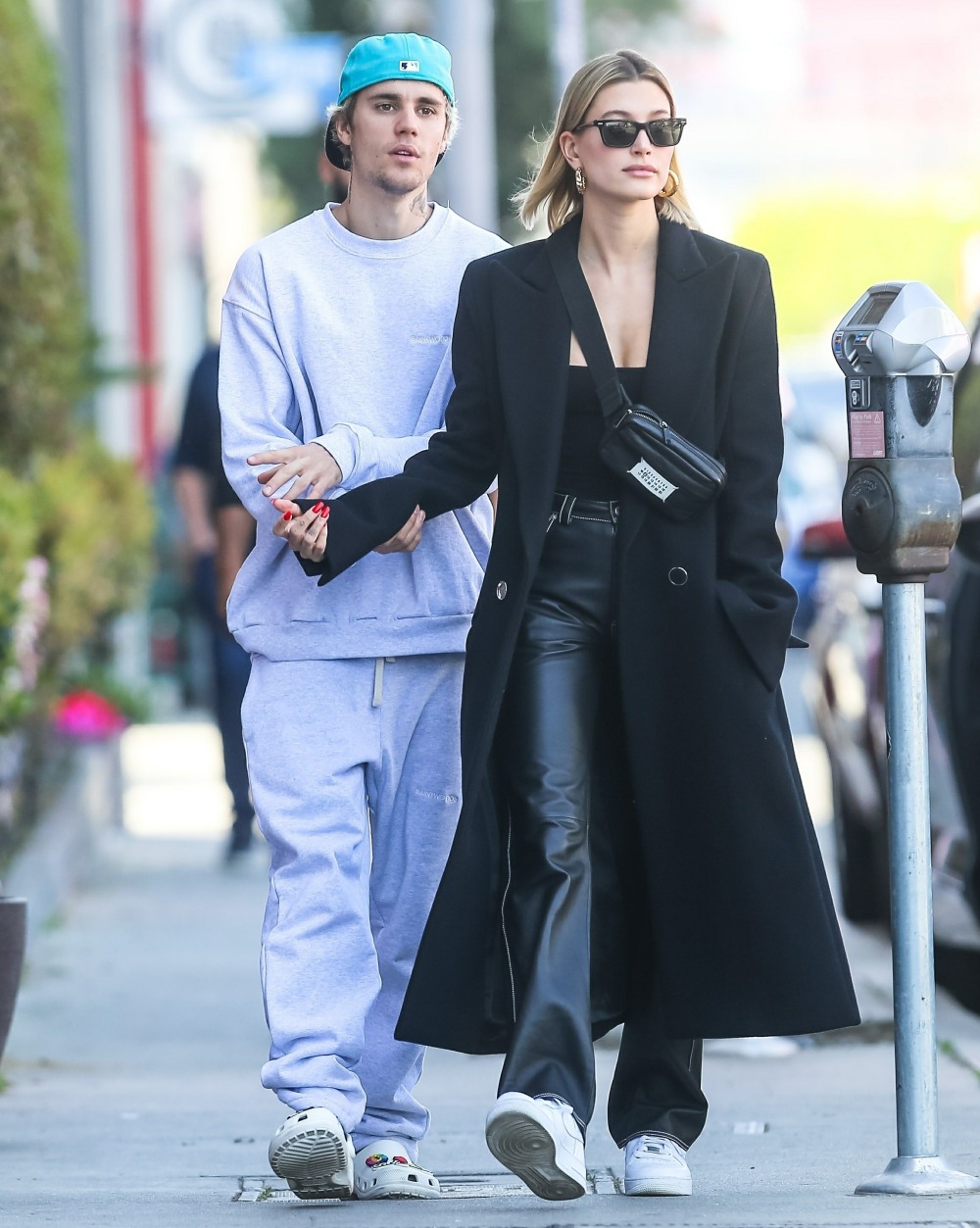 Hailey Bieber and Justin Bieber head home after getting some retail done in West Hollywood