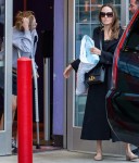 Angelina Jolie goes to a movie with her kids in LA