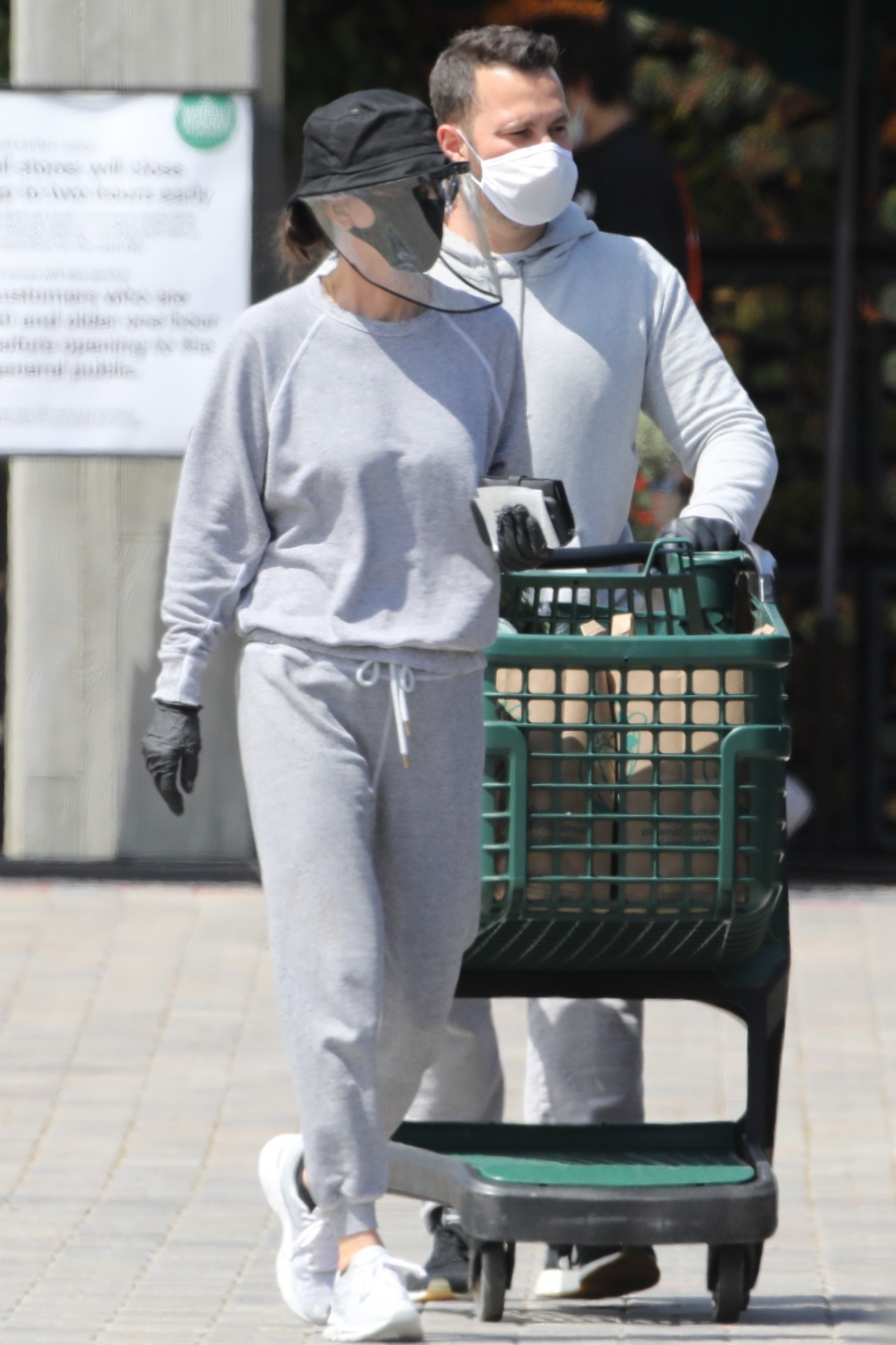 Courteney Cox and a friend stock up at Whole Foods